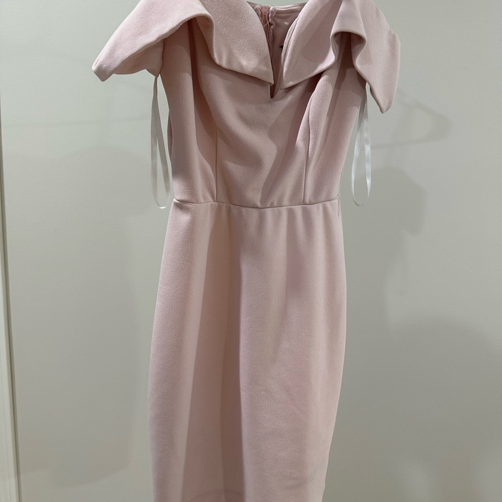 Pink Off the shoulder Mini Dress